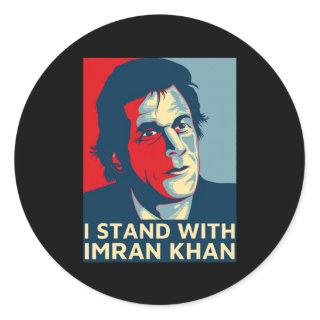 Imran Khan PTI Party Pakistan Support Freedom  Classic Round Sticker
