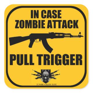 In Case Zombie attack Sticker