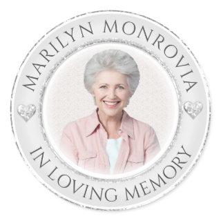 In Loving Memory Photo Classic Round Sticker