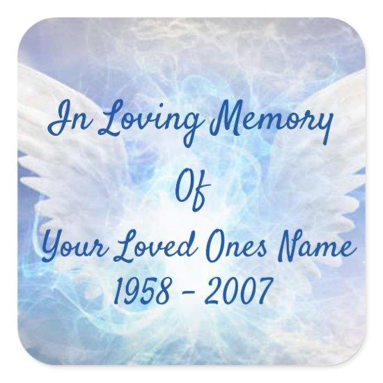 In Loving Memory Square Sticker