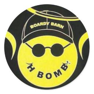 In Memory of H Bomb Boardy Barn Sticker