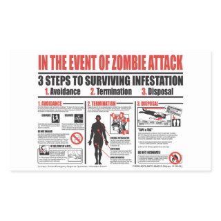 In The Event of Zombie Attack STICKERS
