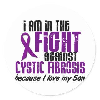 In The Fight Against Cystic Fibrosis SON Classic Round Sticker