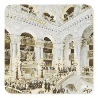 Inauguration of the Paris Opera House Square Sticker