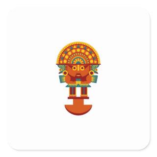 Inca Art Square Sticker
