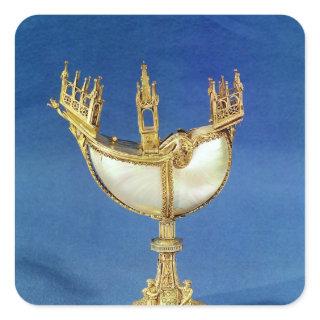 Incense holder in the shape of a boat square sticker