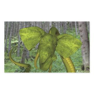 Incredible Elephant Python Rectangular Sticker