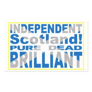 Independent Scotland Pure, Dead, Brilliant Rectangular Sticker
