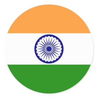 india classic round sticker