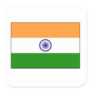 India – Indian National Flag Square Sticker