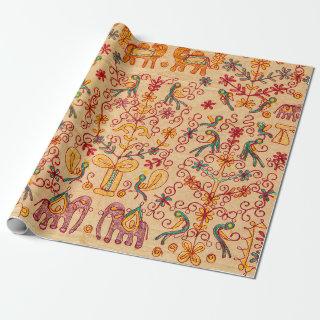 Indian pattern on fabricindian, fabric, india, orn