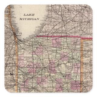 Indiana 5 square sticker