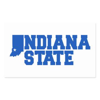 Indiana State Logo Rectangular Sticker