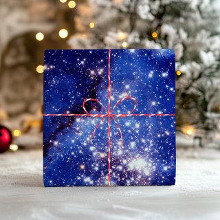 Indigo Blue Celestial Stars Vintage Photo Overlay  Sheets