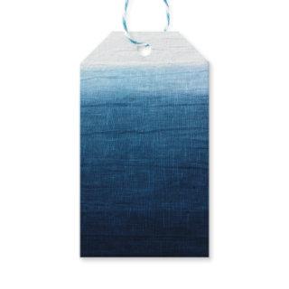 Indigo Blue Dip Dyed/Ombre' Fade Ocean Beauty! Gift Tags