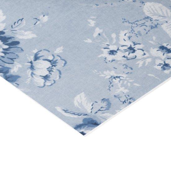 Indigo Blue Vintage Floral Toile No.4 Tissue Paper