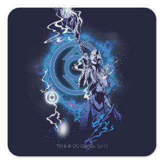 Indigo Tribe 11 Square Sticker