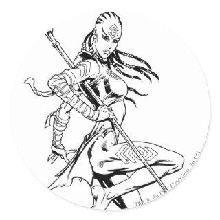 Indigo Tribe 3 Classic Round Sticker