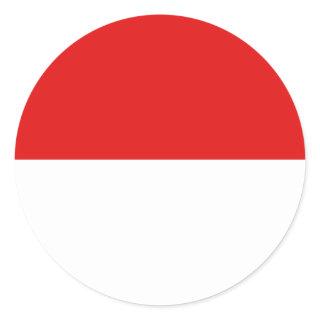 Indonesia Fisheye Flag Sticker