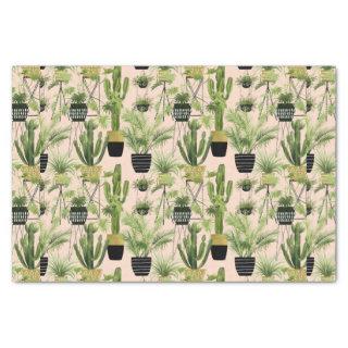 Indoor Oasis | Plant Lineup Pattern Tissue Paper