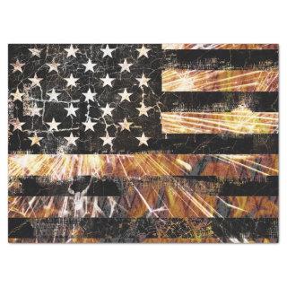 Industrial Construction Flag Sparks Tissue Paper