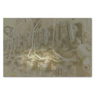 Industrial Engine Decoupage Tissue Paper