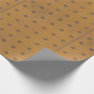 Industrial Rusty Metal Faux Gold Dot