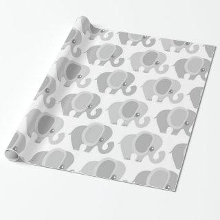 Infant Baby Neutral Gray Elephant Shower Gift