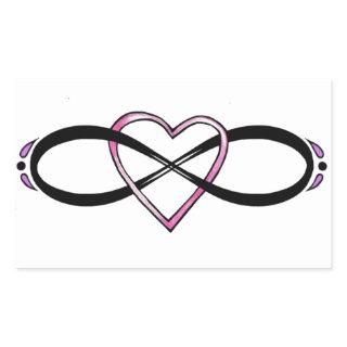 Infinate Love design Rectangular Sticker