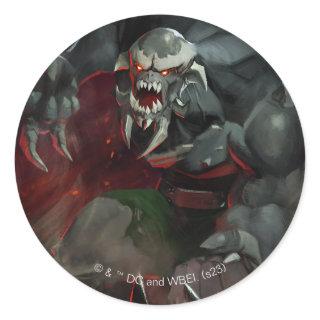 Infinite Crisis Doomsday Illustration Classic Round Sticker