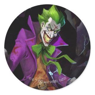 Infinite Crisis Joker Illustration Classic Round Sticker