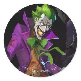 Infinite Crisis Joker Illustration Classic Round Sticker