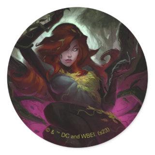 Infinite Crisis Poison Ivy Illustration Classic Round Sticker