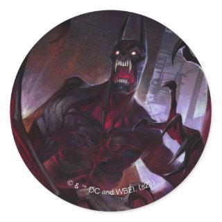 Infinite Crisis Vampire Batman Illustration Classic Round Sticker