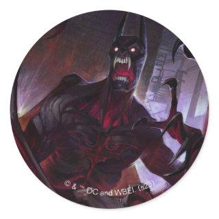 Infinite Crisis Vampire Batman Illustration Classic Round Sticker