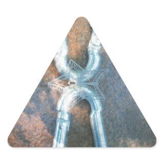 Infinity silver Cute nice inspirational design Art Triangle Sticker