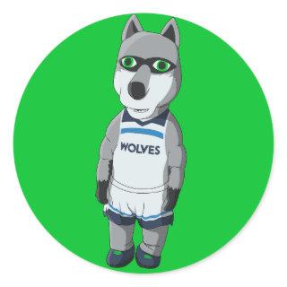 Inflatable Crunch / Chomper - Minnesota Basketball Classic Round Sticker