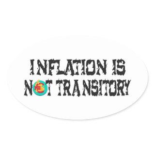 Inflation is not transitory square sticker
