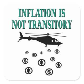 Inflation is not transitory square sticker