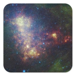 Infrared portrait revealing the stars and dust square sticker