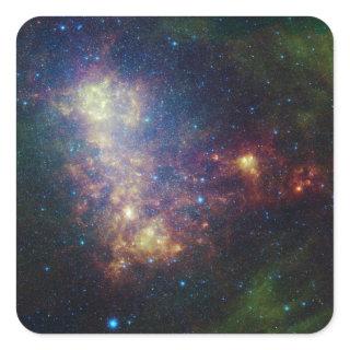 Infrared portrait revealing the stars and dust square sticker