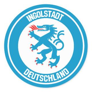 Ingolstadt Round Emblem Classic Round Sticker