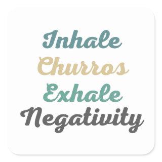 Inhale Churros Exhale Negativity Stickers