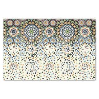 Inlaid tile mosaic tissue paper