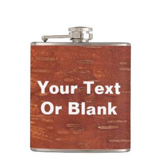 Inner Birch Bark Hip Flask