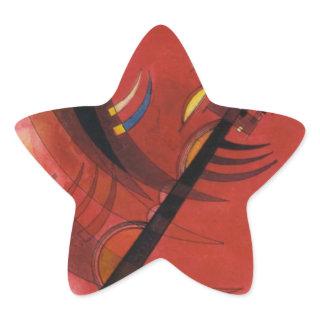 Inner Simmering Abstract Painting Star Sticker