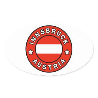 Innsbruck Austria Oval Sticker