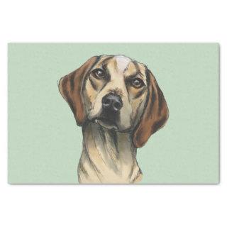 Inquisitive Hound Rendering Tissue Paper