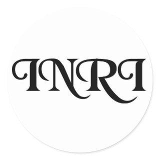 INRI CLASSIC ROUND STICKER
