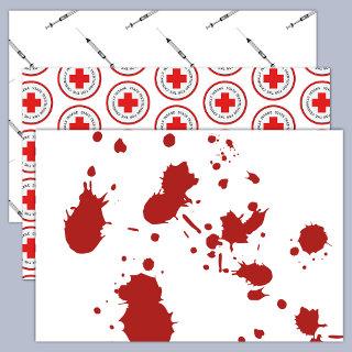 Insane Asylum Psych Hospital Blood Spatter  Sheets